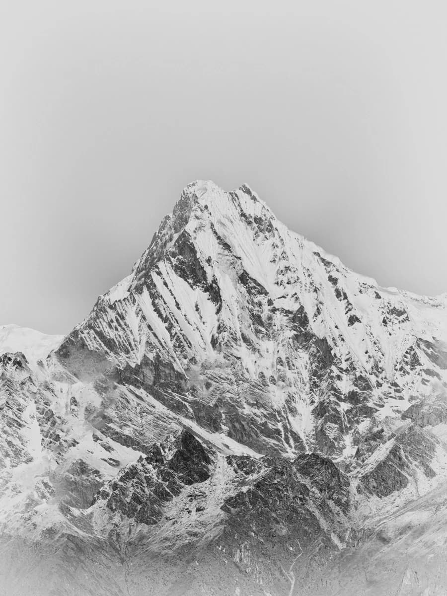 Snow-covered Himalayan mountain peak. From Peak by Bastiaan Woudt.